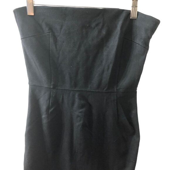 Gap Y2K Side Stripe Strapless Dress Sz 4 - Picture 4 of 9